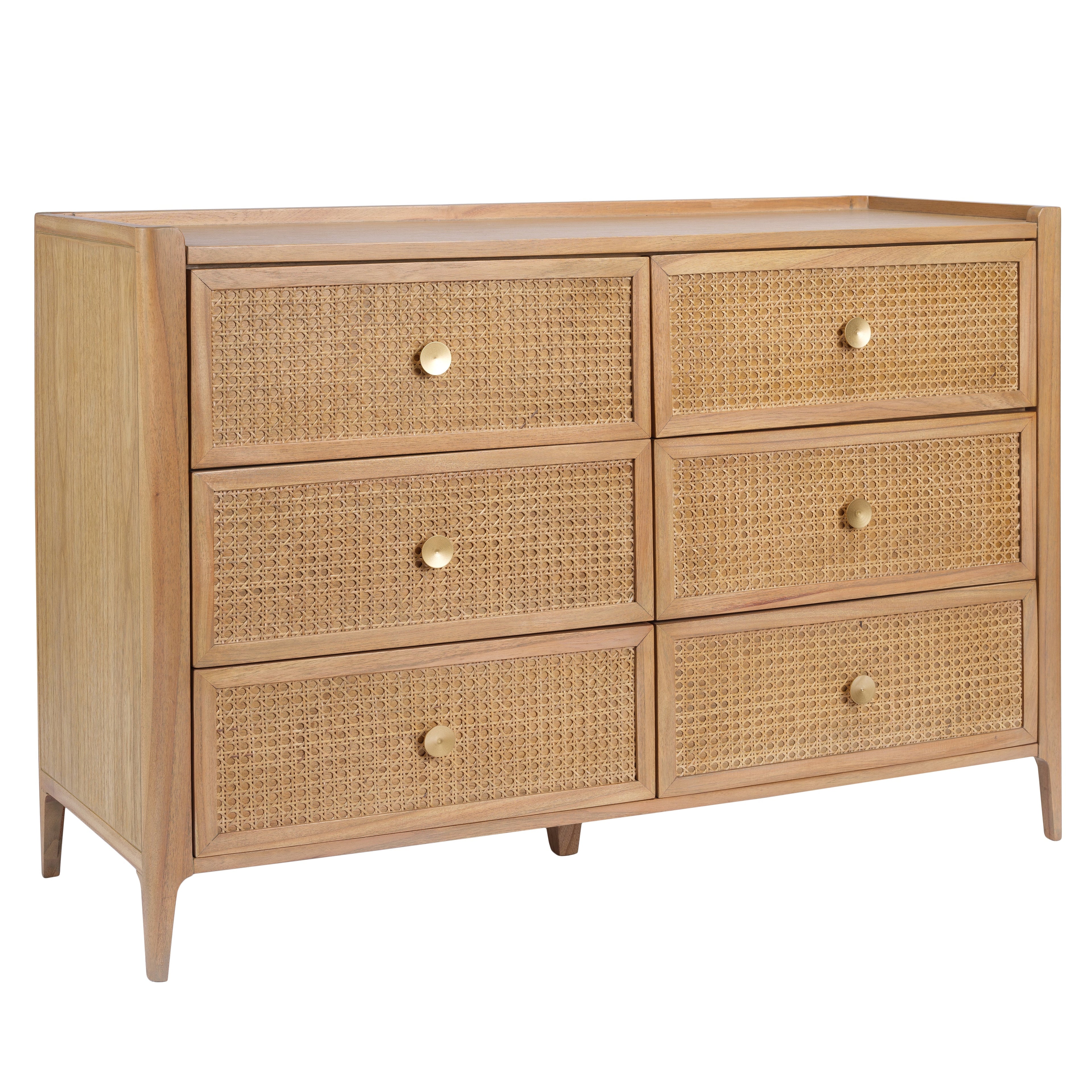 Bali Rattan 6 Drawer Chest