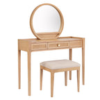 Bali Rattan Dressing Table, Mirror & Stool Set