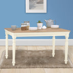 Brighton Warm White Painted Extending Dining Table (1.4 m-1.8 m) - Grade B