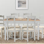 Brighton Grey Painted Extending Dining Table (1.8 m-2.3 m) - Grade B