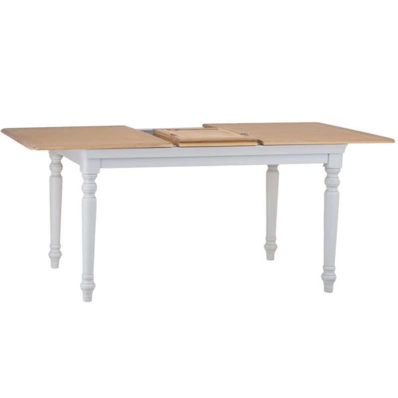 Brighton Grey Painted Extending Dining Table (1.4 m-1.8 m) - Grade B