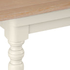 Brighton Warm White Painted Extending Dining Table (1.4 m-1.8 m) - Grade B