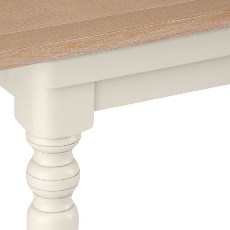 Brighton Warm White Painted Extending Dining Table (1.4 m-1.8 m) - Grade B