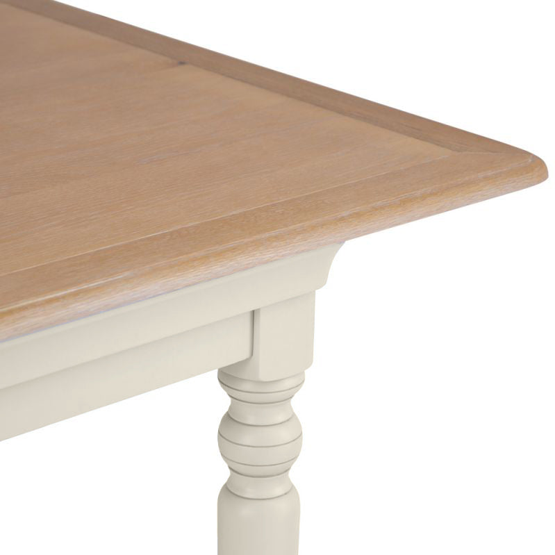 Brighton Warm White Painted Extending Dining Table (1.4 m-1.8 m) - Grade B