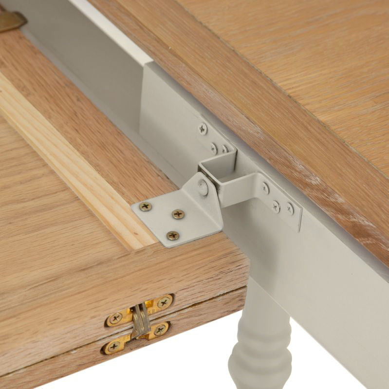 Brighton Warm White Painted Extending Dining Table (1.4 m-1.8 m) - Grade B