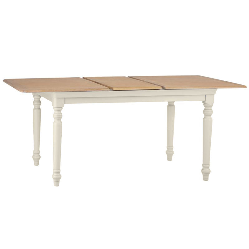Brighton Warm White Painted Extending Dining Table (1.4 m-1.8 m) - Grade B