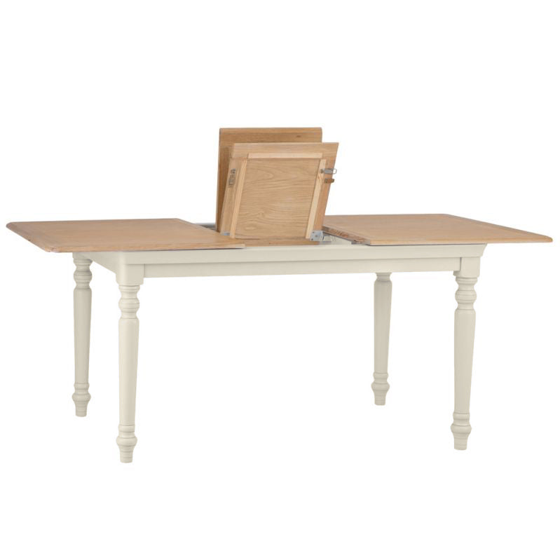 Brighton Warm White Painted Extending Dining Table (1.4 m-1.8 m) - Grade B