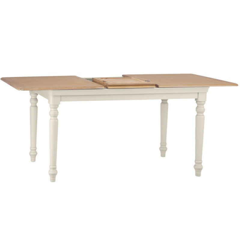 Brighton Warm White Painted Extending Dining Table (1.4 m-1.8 m) - Grade B