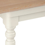 Brighton Warm White Painted Extending Dining Table (1.8 m-2.3 m) - Grade B