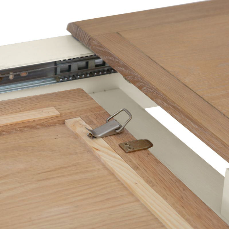 Brighton Warm White Painted Extending Dining Table (1.8 m-2.3 m) - Grade B