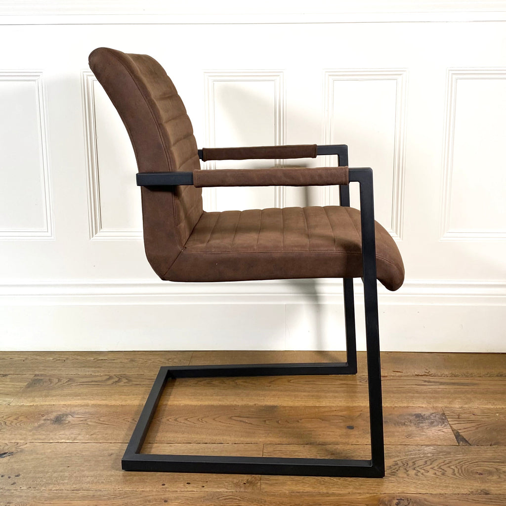 Bruut Industrial Dining Chair | Brown