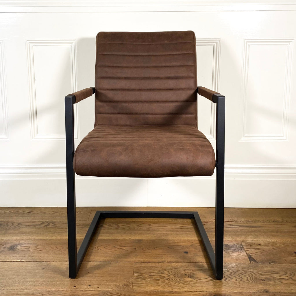 Bruut Industrial Dining Chair | Brown