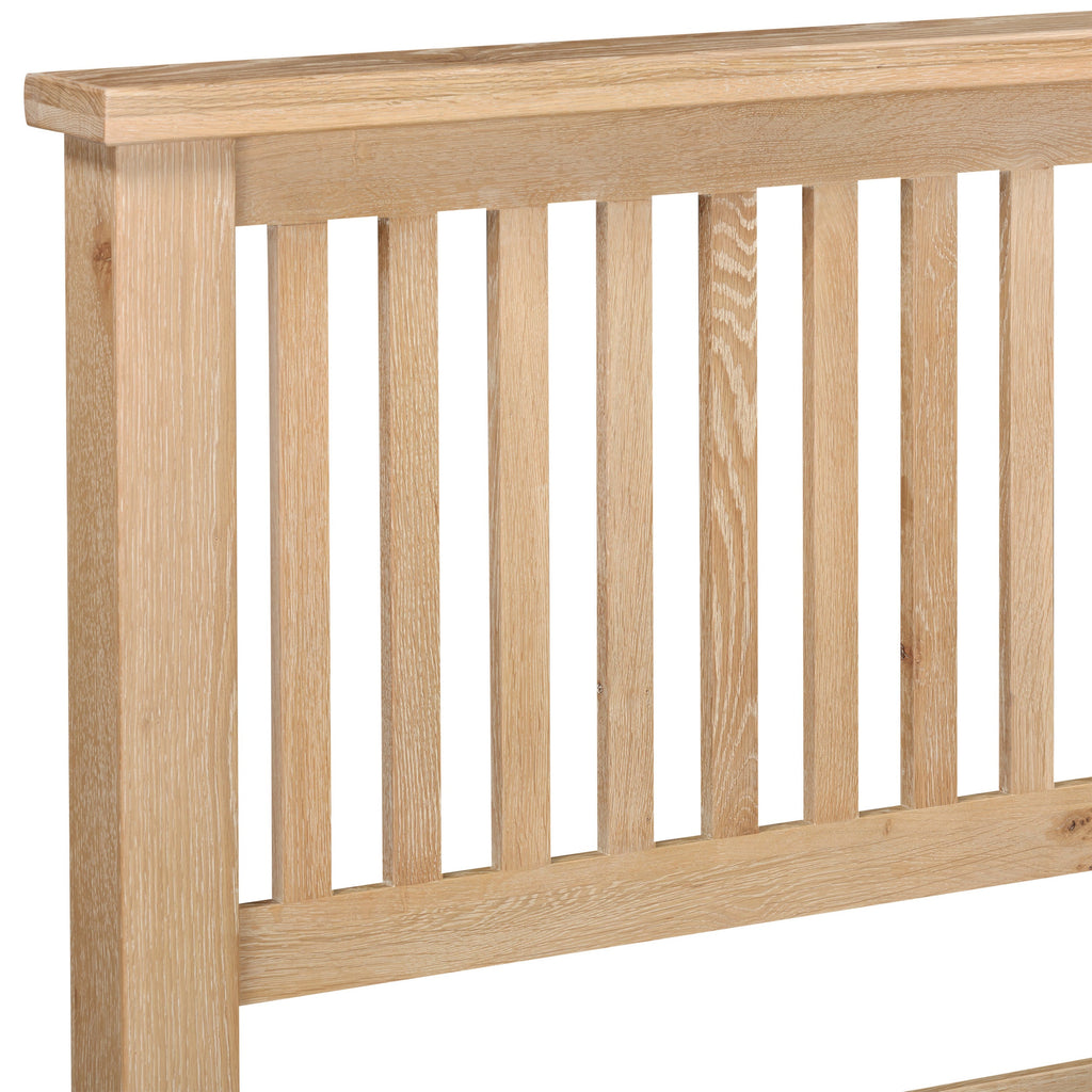 Bath Whitewash Oak Double Bed
