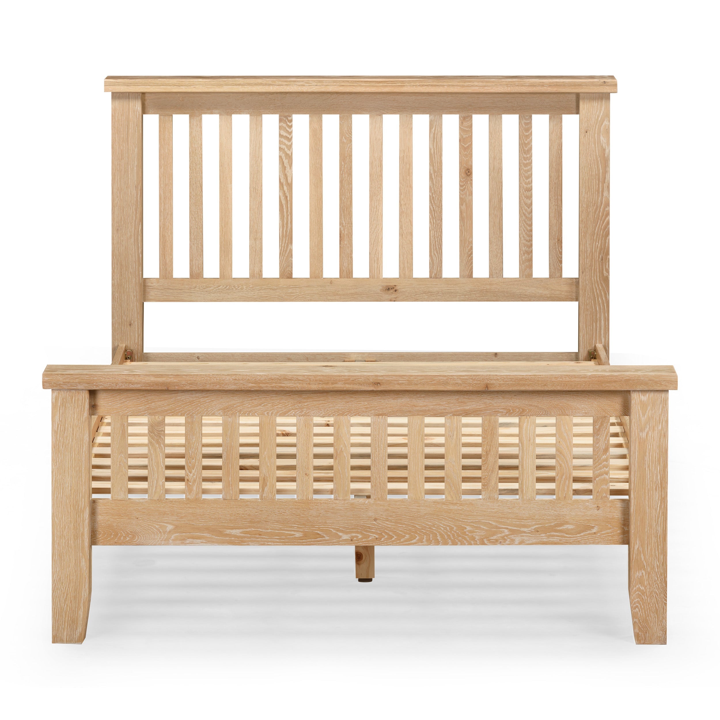 Bath Whitewash Oak Double Bed