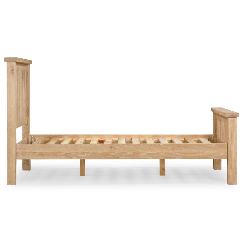 Bath Whitewash Oak Double Bed