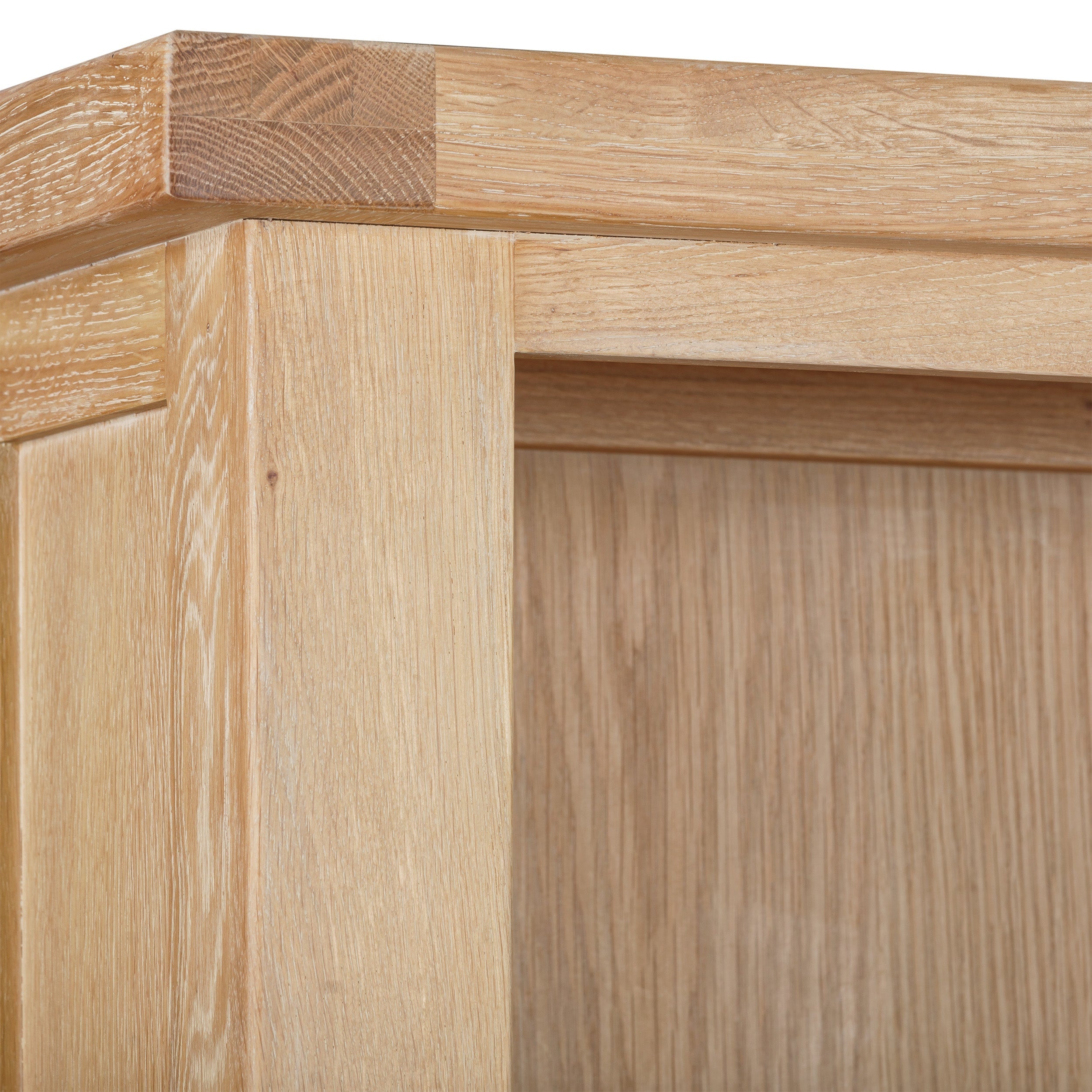 Bath Whitewash Oak Large Bookcase