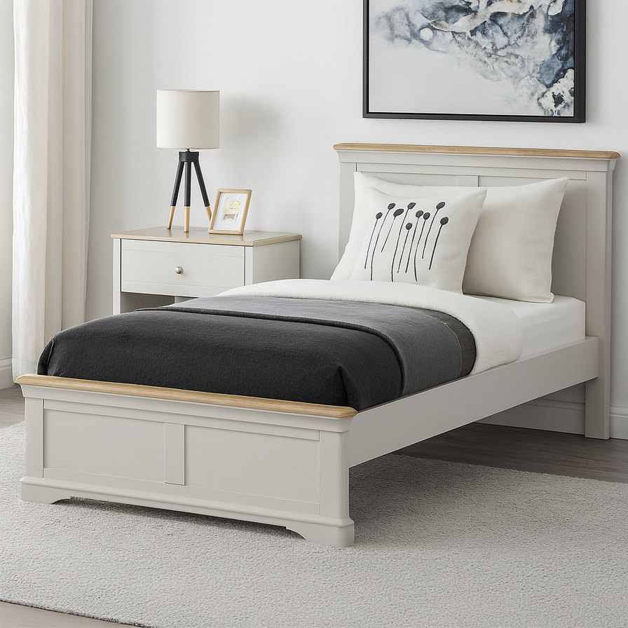 Brighton Grey Painted 3ft Single Bed - Grade B