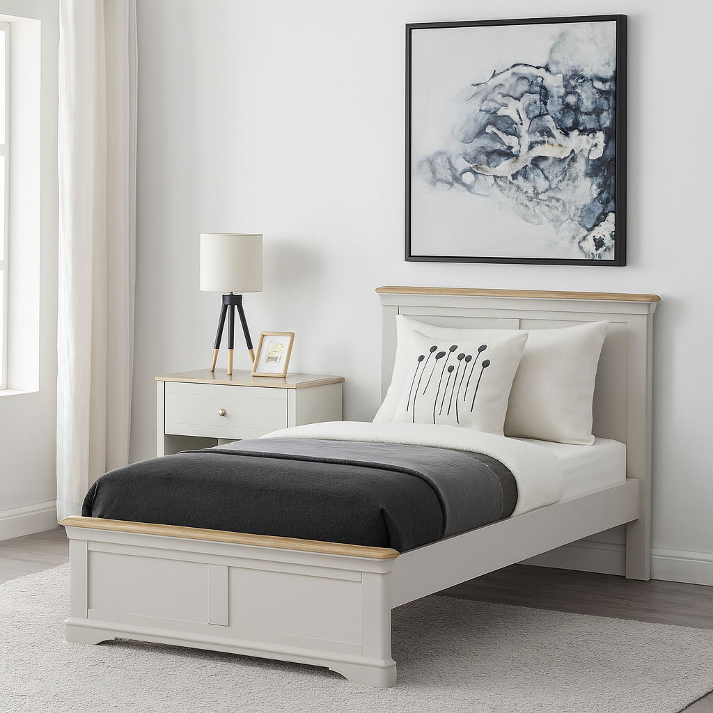 Brighton Grey Painted 3ft Single Bed - Grade B