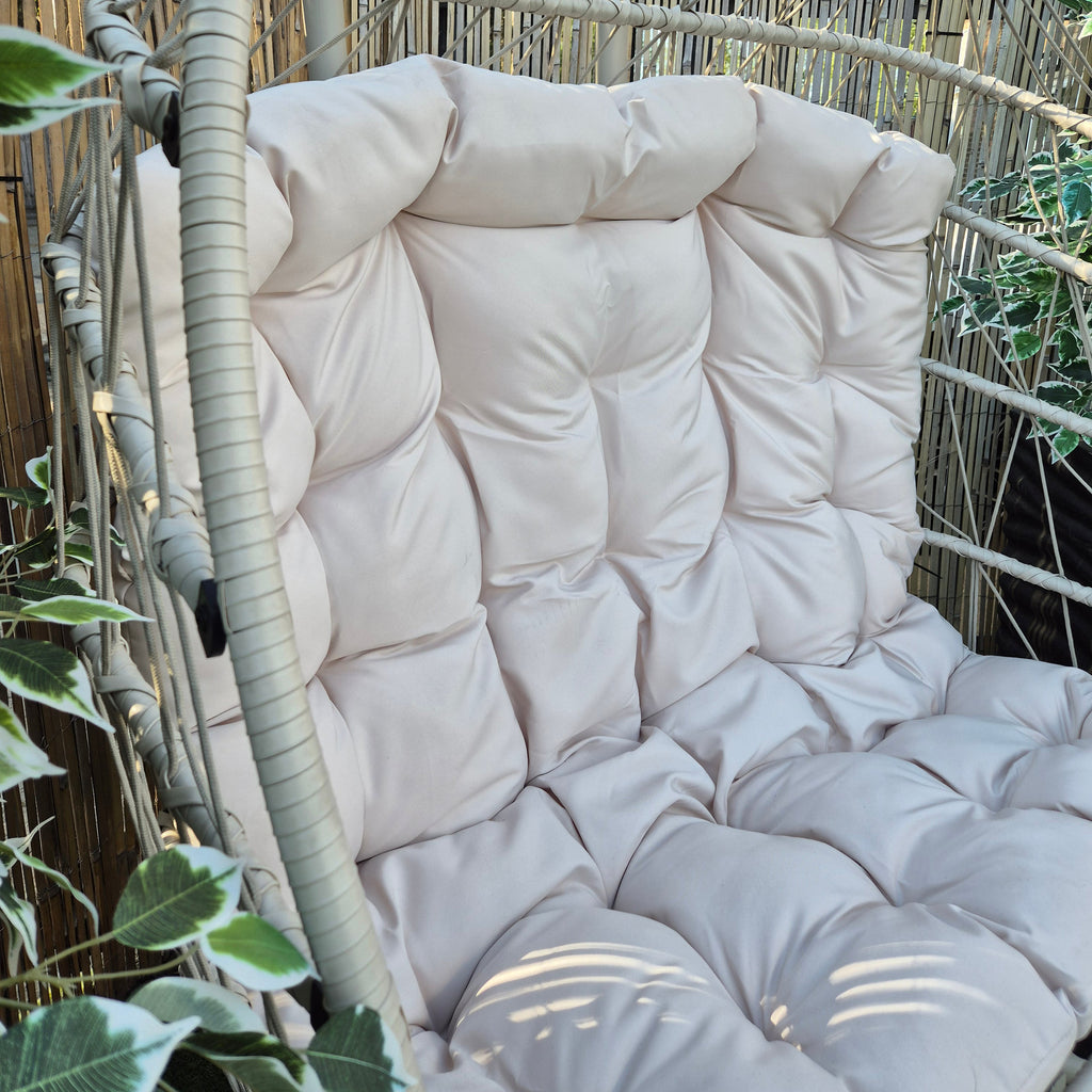 Brisbane Hanging Double Egg Chair | Cream