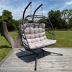 Brisbane Hanging Double Egg Chair | Grey