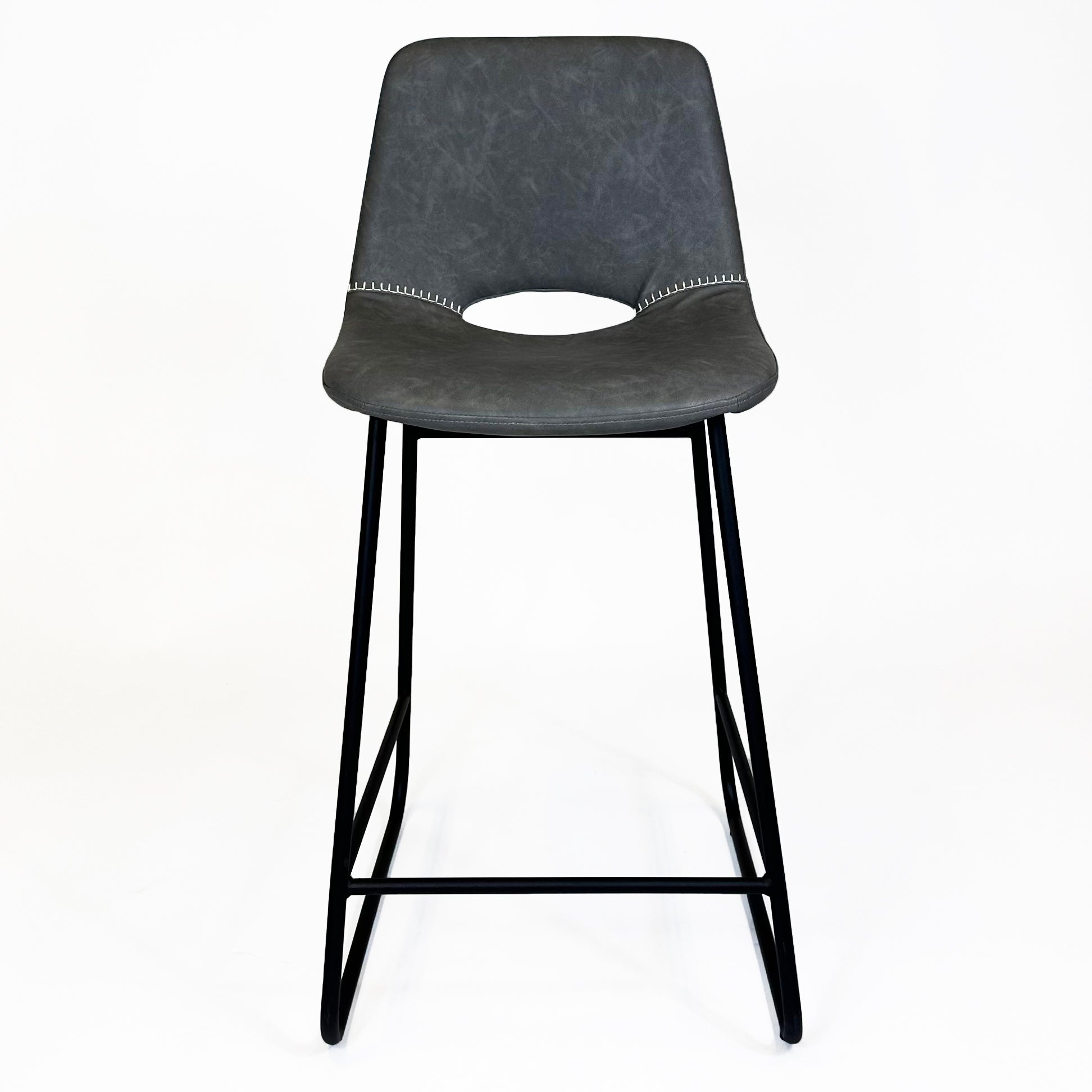 Bromley Industrial Bar Stool | Grey