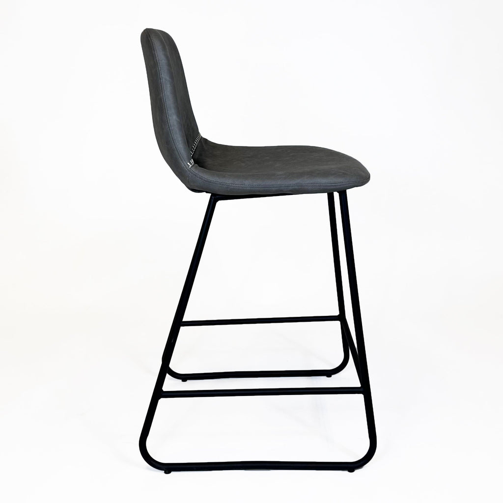 Bromley Industrial Bar Stool | Grey