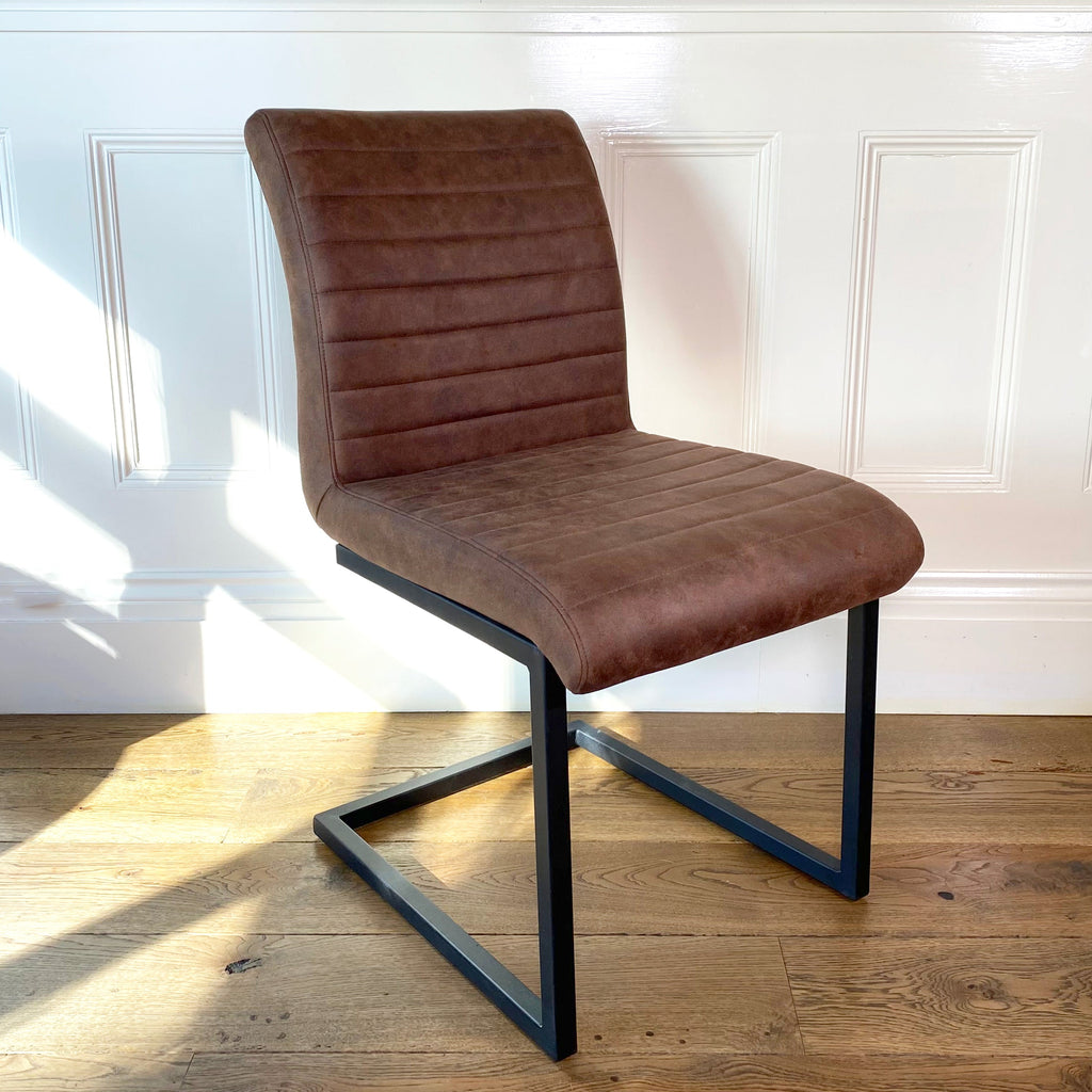 Bruut Industrial Dining Chair | Brown