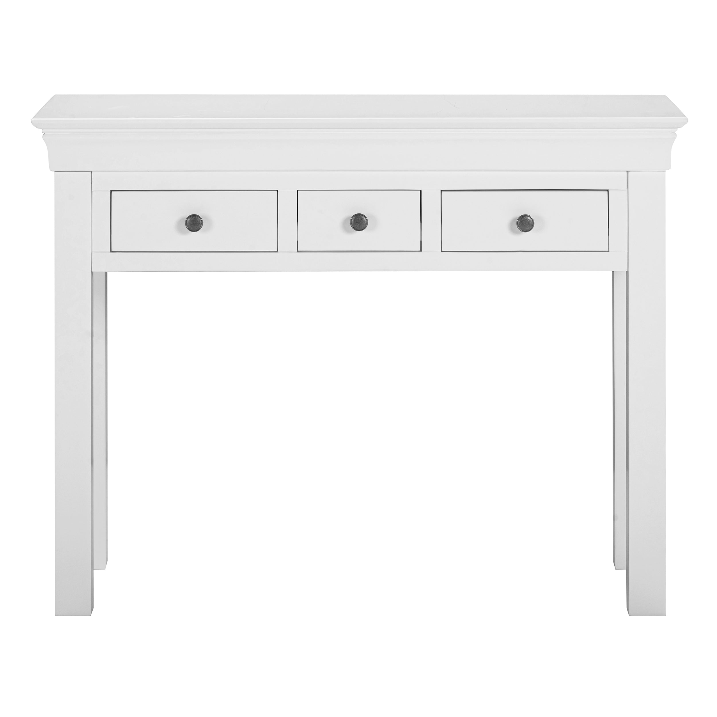 Chantilly Warm White Console Table
