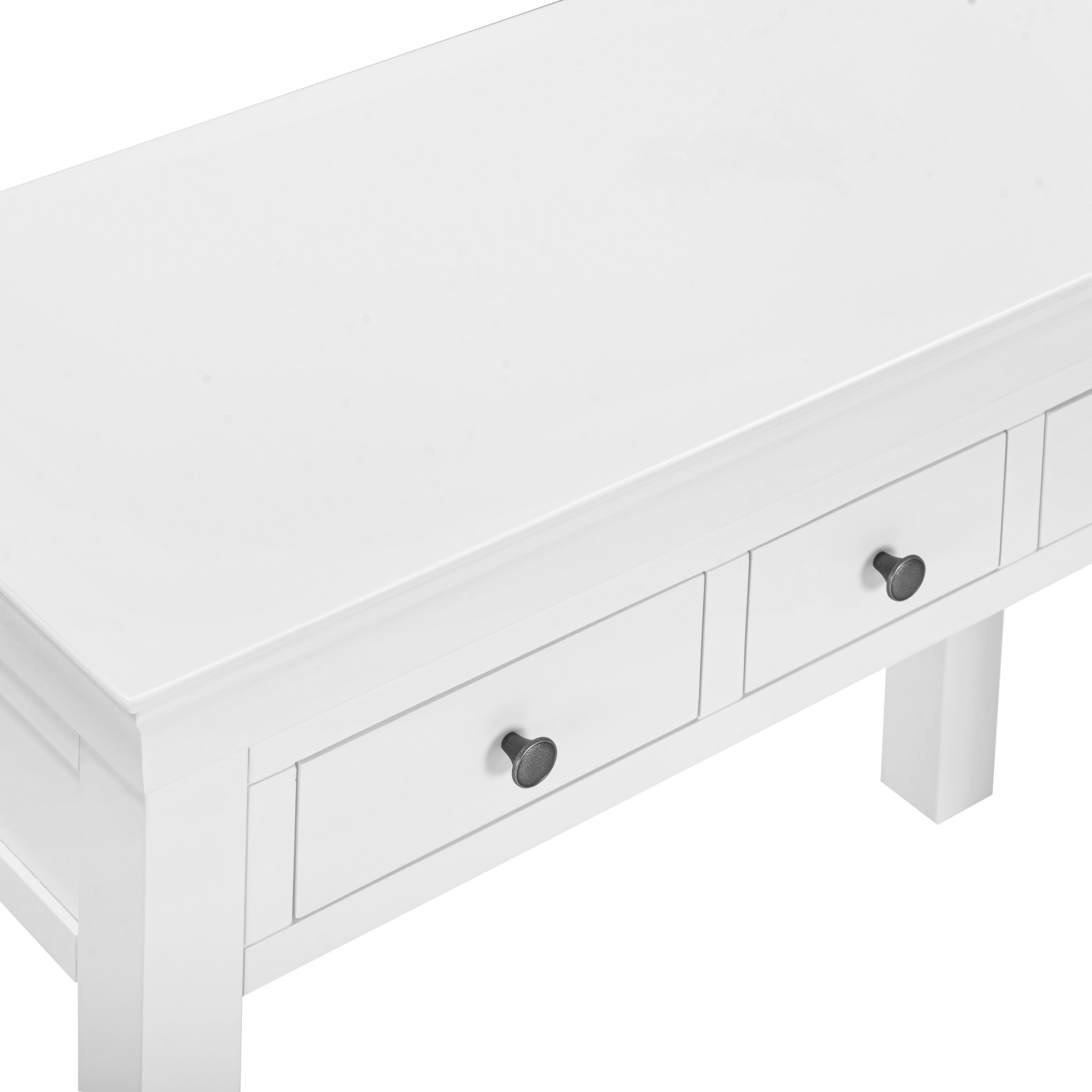 Chantilly Warm White Console Table