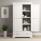 Chantilly Warm White Wide Cupboard