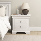 Chantilly Warm White Jumbo Bedside Table