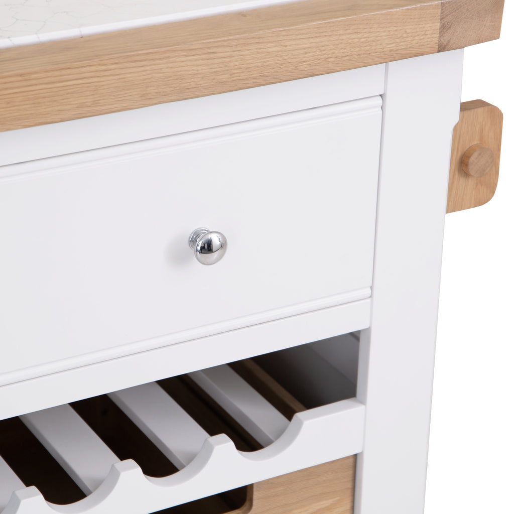 Clover Painted Small Kitchen Island