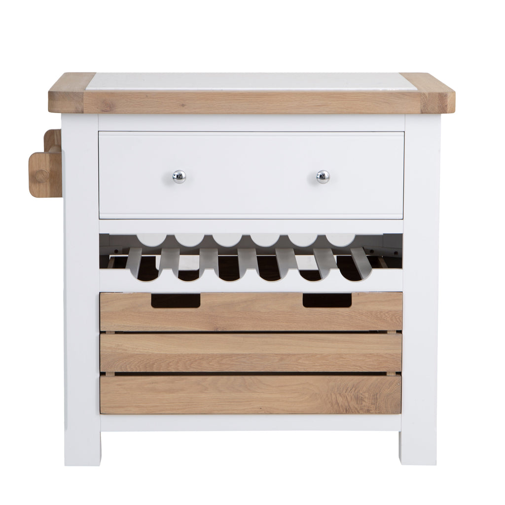 Clover Painted Small Kitchen Island