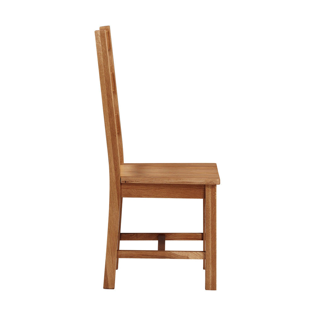 Cambridge Oak Slat Back Dining Chair | Wooden Seat