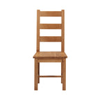 Cambridge Oak Ladder Back Dining Chair | Wooden Seat