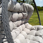 Cairns Deluxe Rope Hanging Egg Chair | Grey