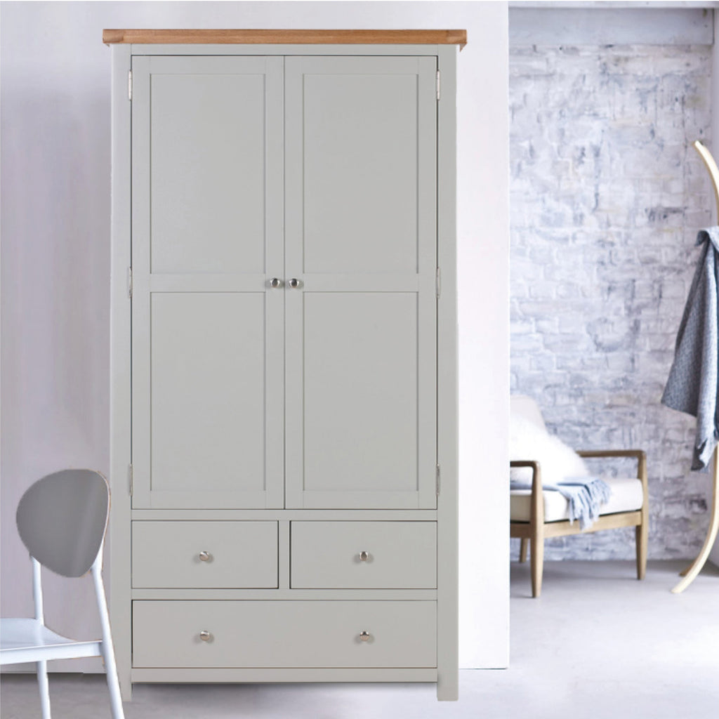 Cambridge Grey Painted Oak Larder Unit