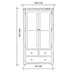 Cambridge Blue Painted Oak Larder Unit