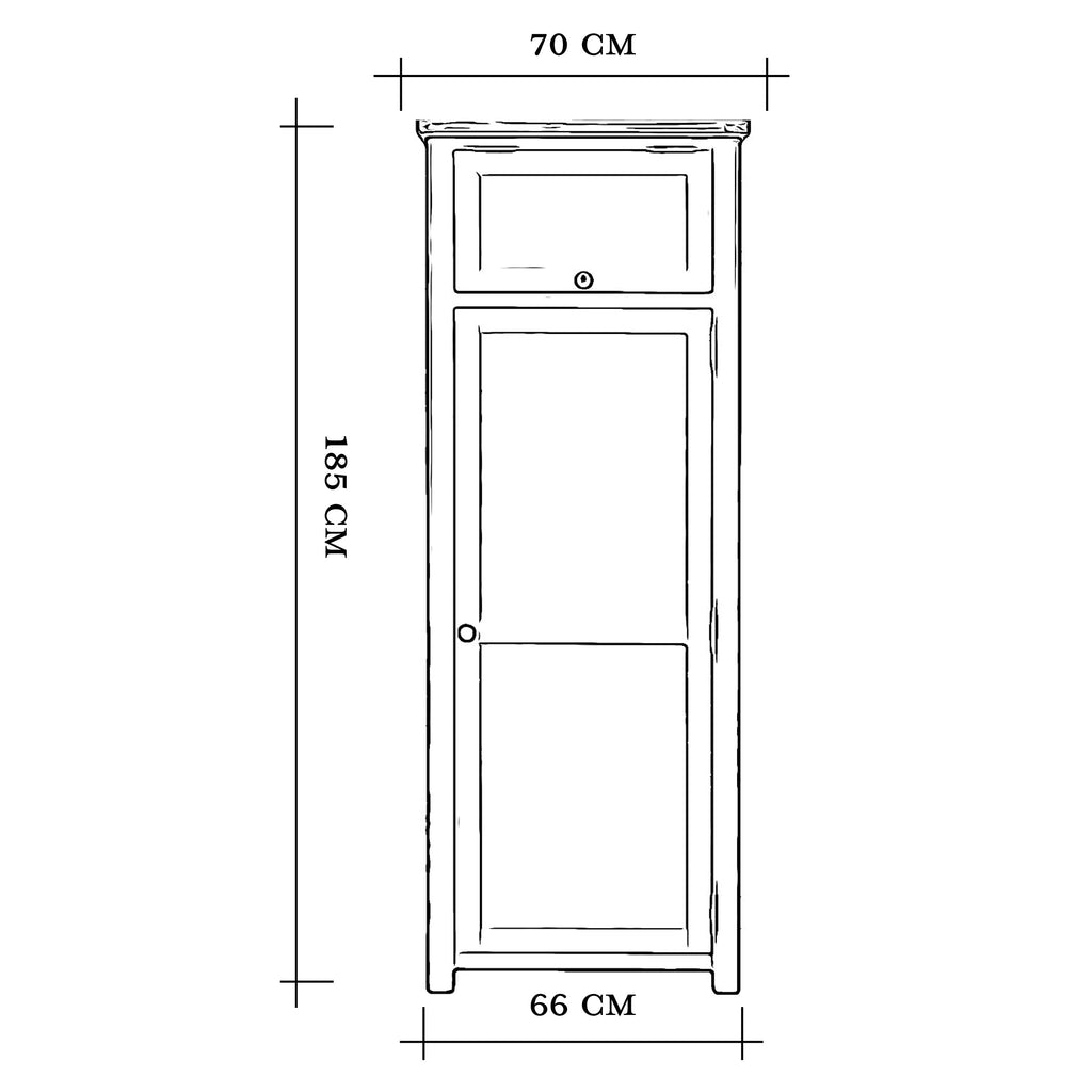 Cambridge Grey Painted Oak Pantry Unit