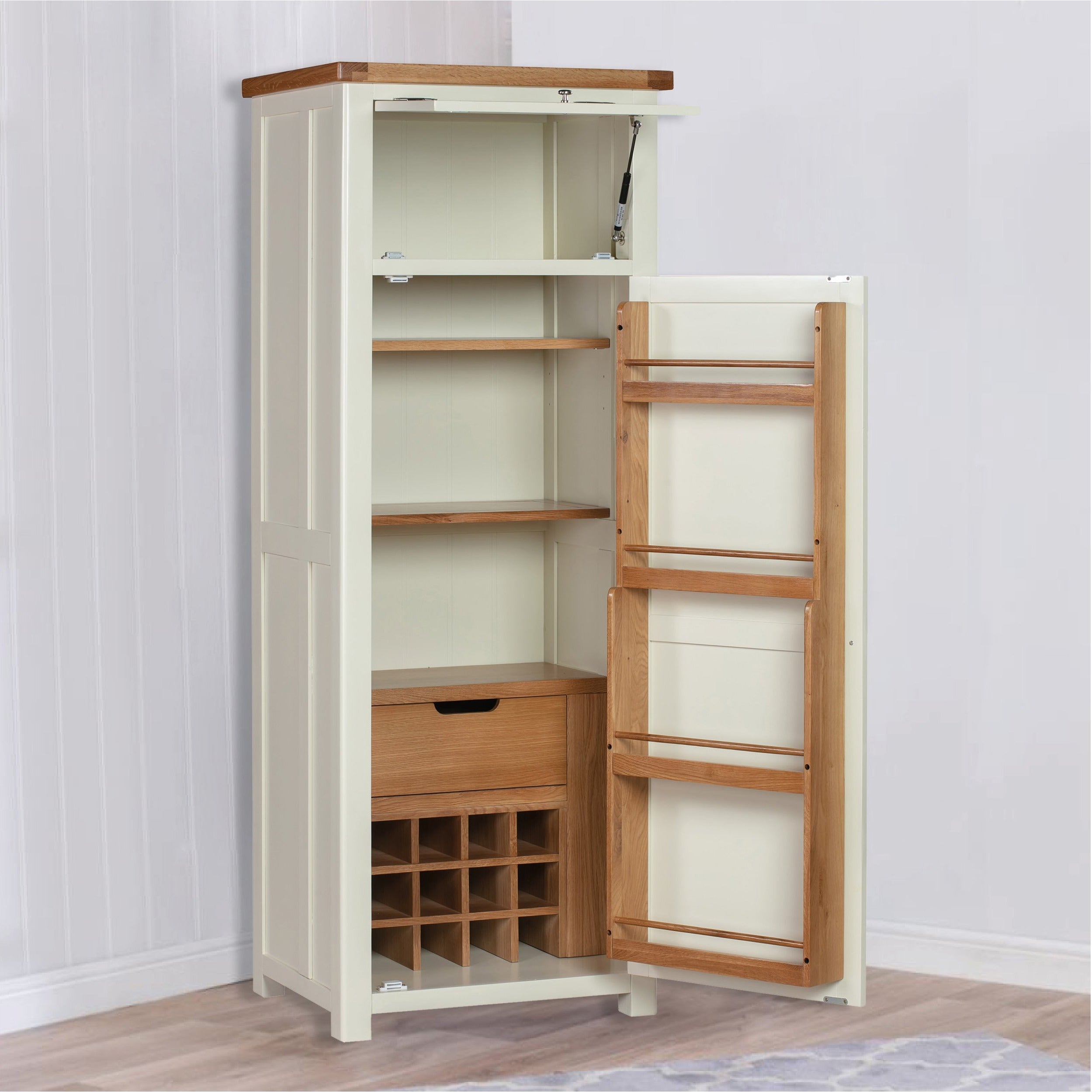 Cambridge Classic Cream Painted Oak Pantry Unit