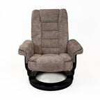 Charlton Swivel Recliner & Footstool | Khaki