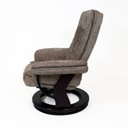 Charlton Swivel Recliner & Footstool | Khaki