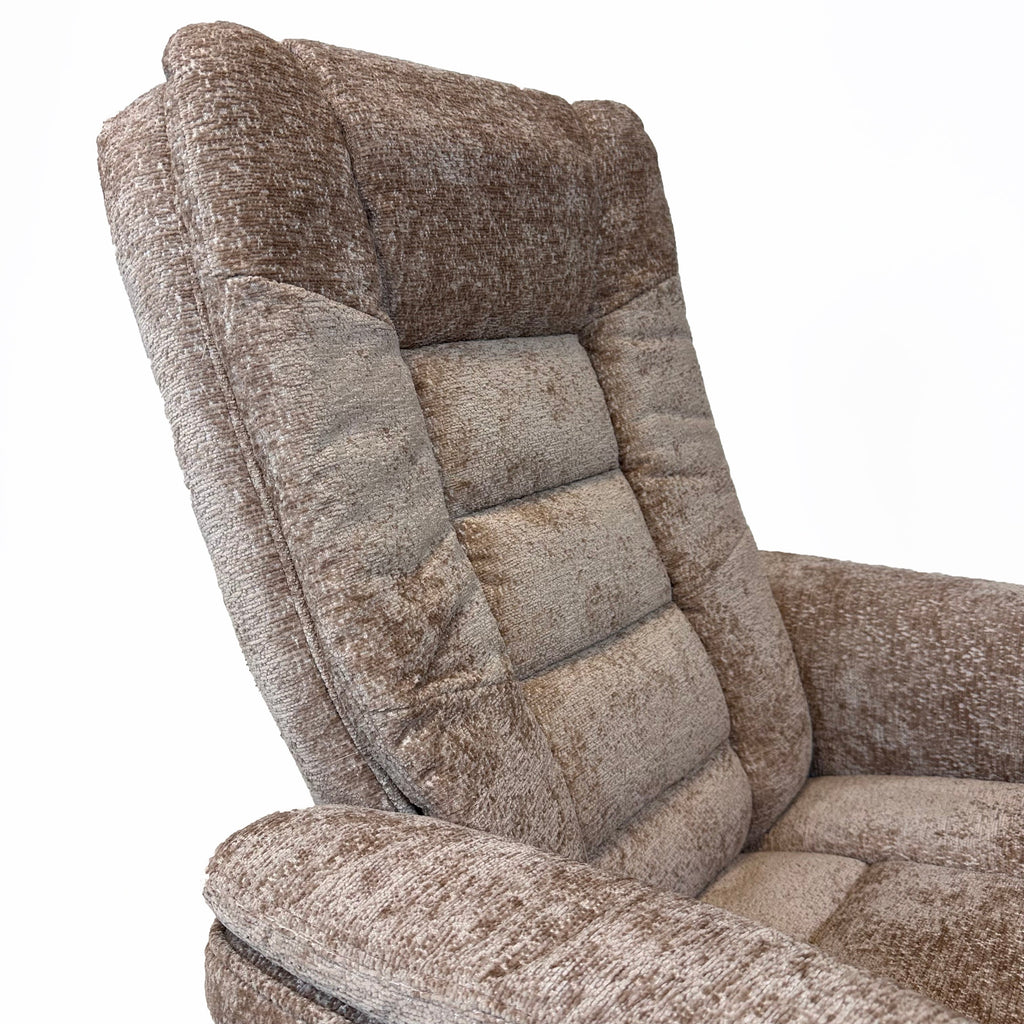 Charlton Swivel Recliner & Footstool | Khaki