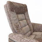Charlton Swivel Recliner & Footstool | Khaki