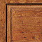 Oxford Light Pine Large Double Pedestal Desk