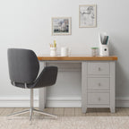 Cambridge Grey Painted Oak Office Desk