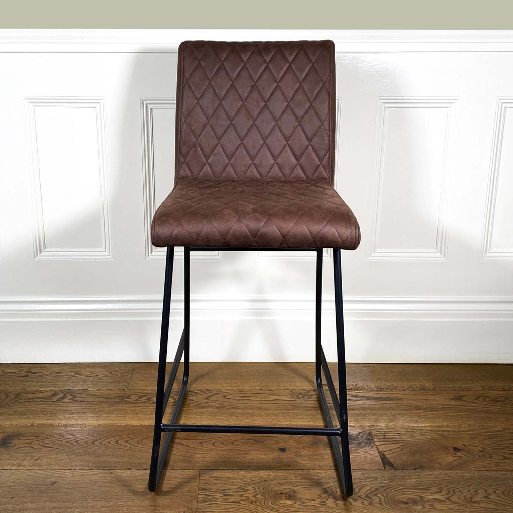 Diamond Bar Stool | Brown