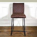 Diamond Bar Stool | Brown
