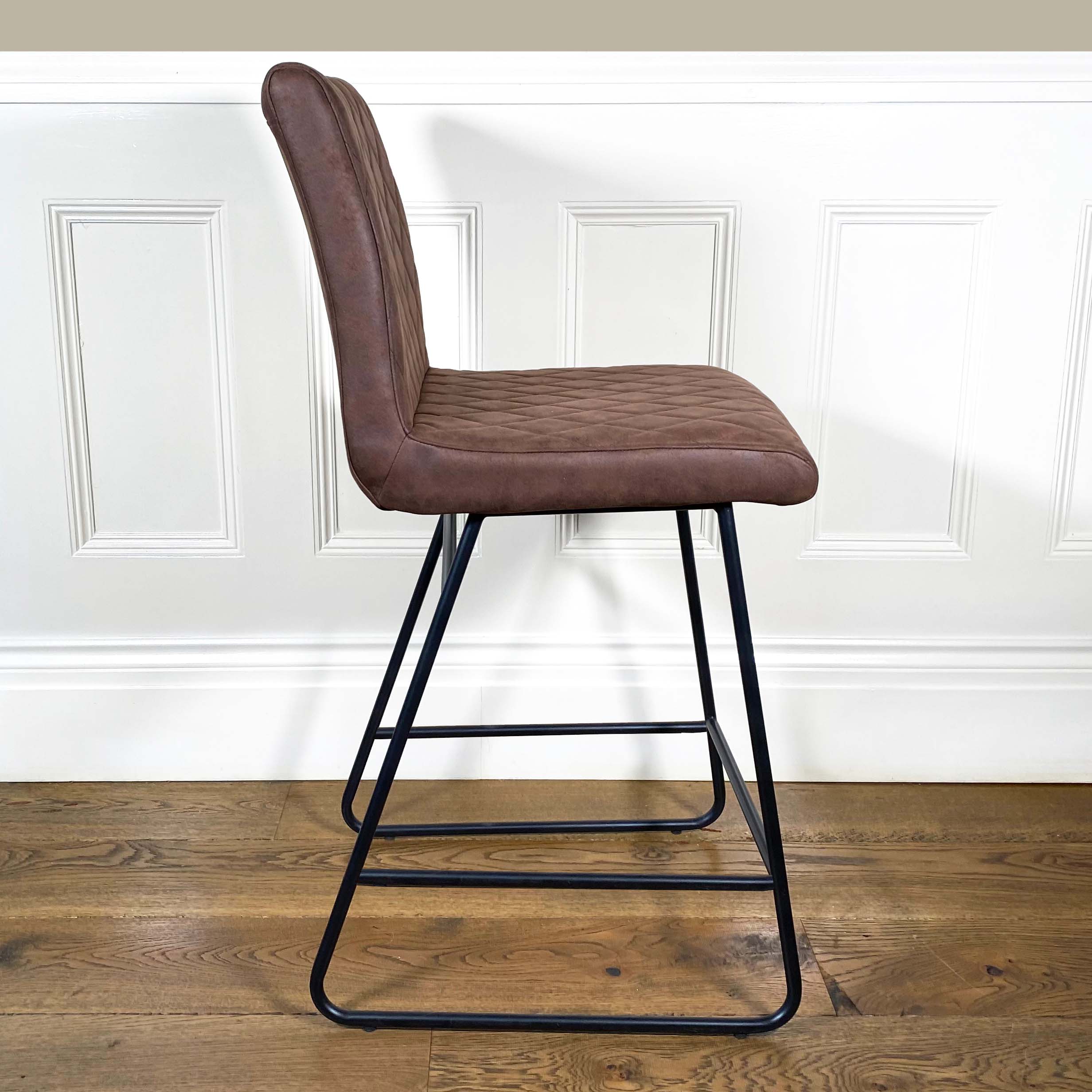 Diamond Bar Stool | Brown