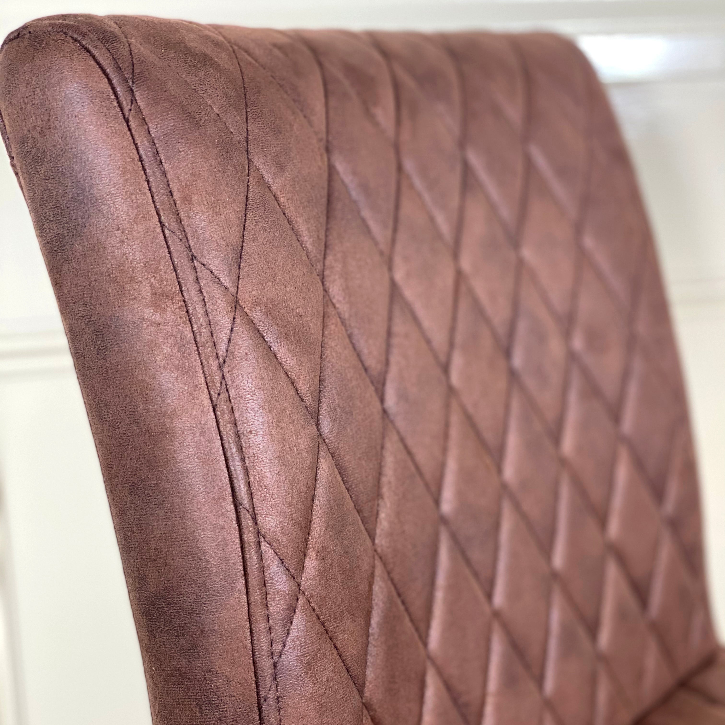 Diamond Bar Stool | Brown